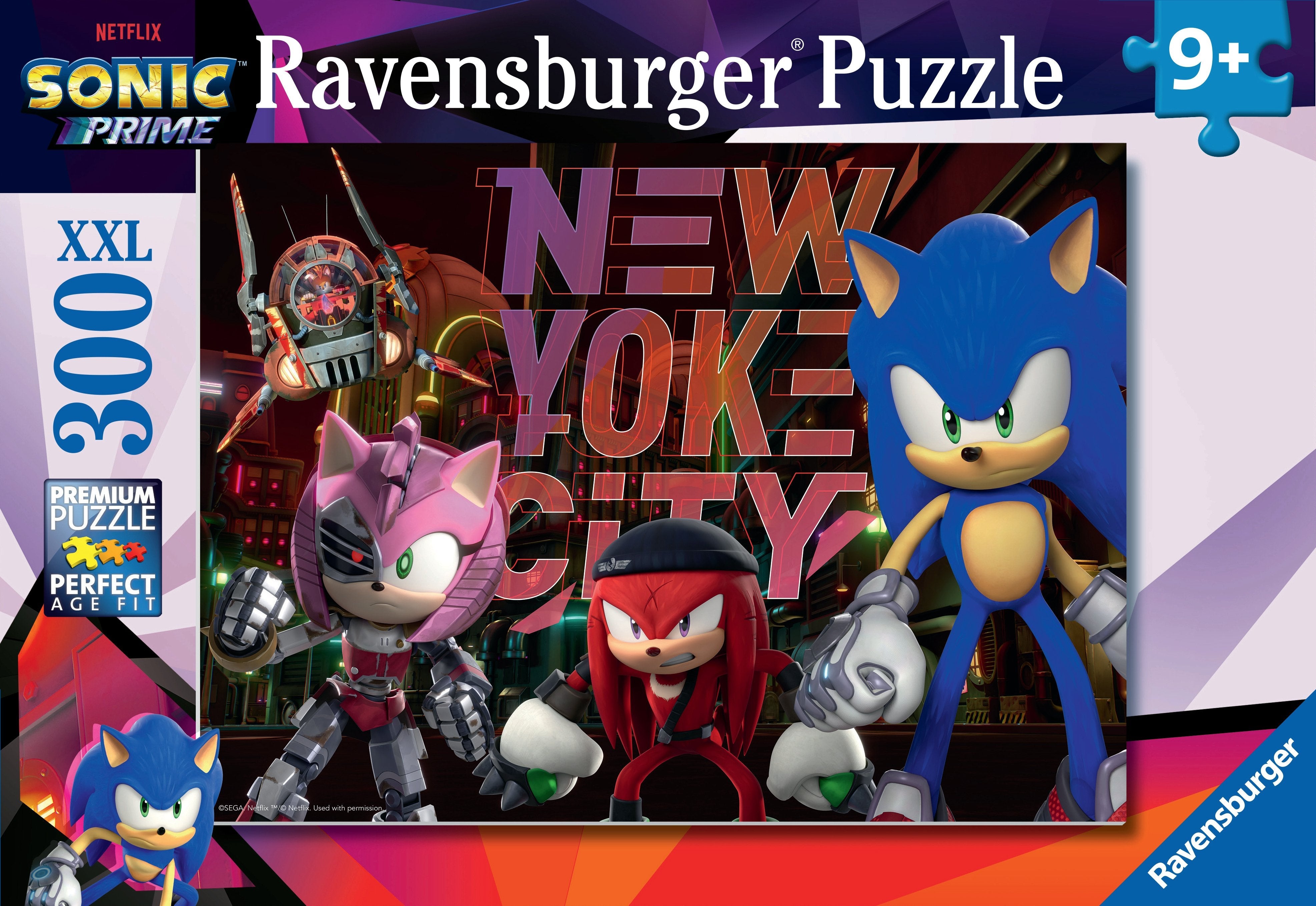 Puzzle Infantil Ravensburger Sonic Prime El Mundo Paralelo 300 Piezas 13384