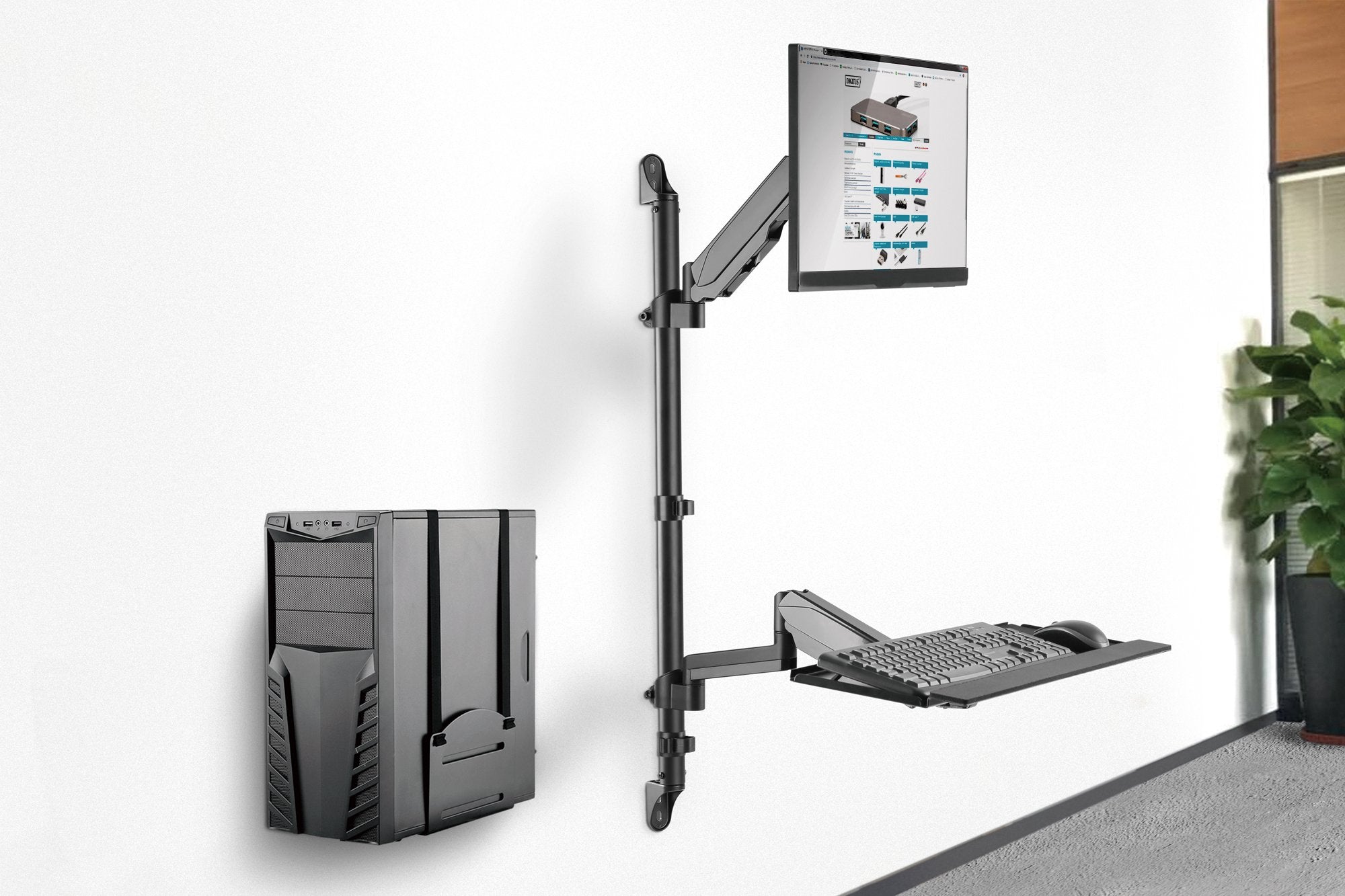 EAN 4016032457442 - Digitus DA-90372 soporte para monitor 81,3 cm (32") Escritorio Negro imagen 3