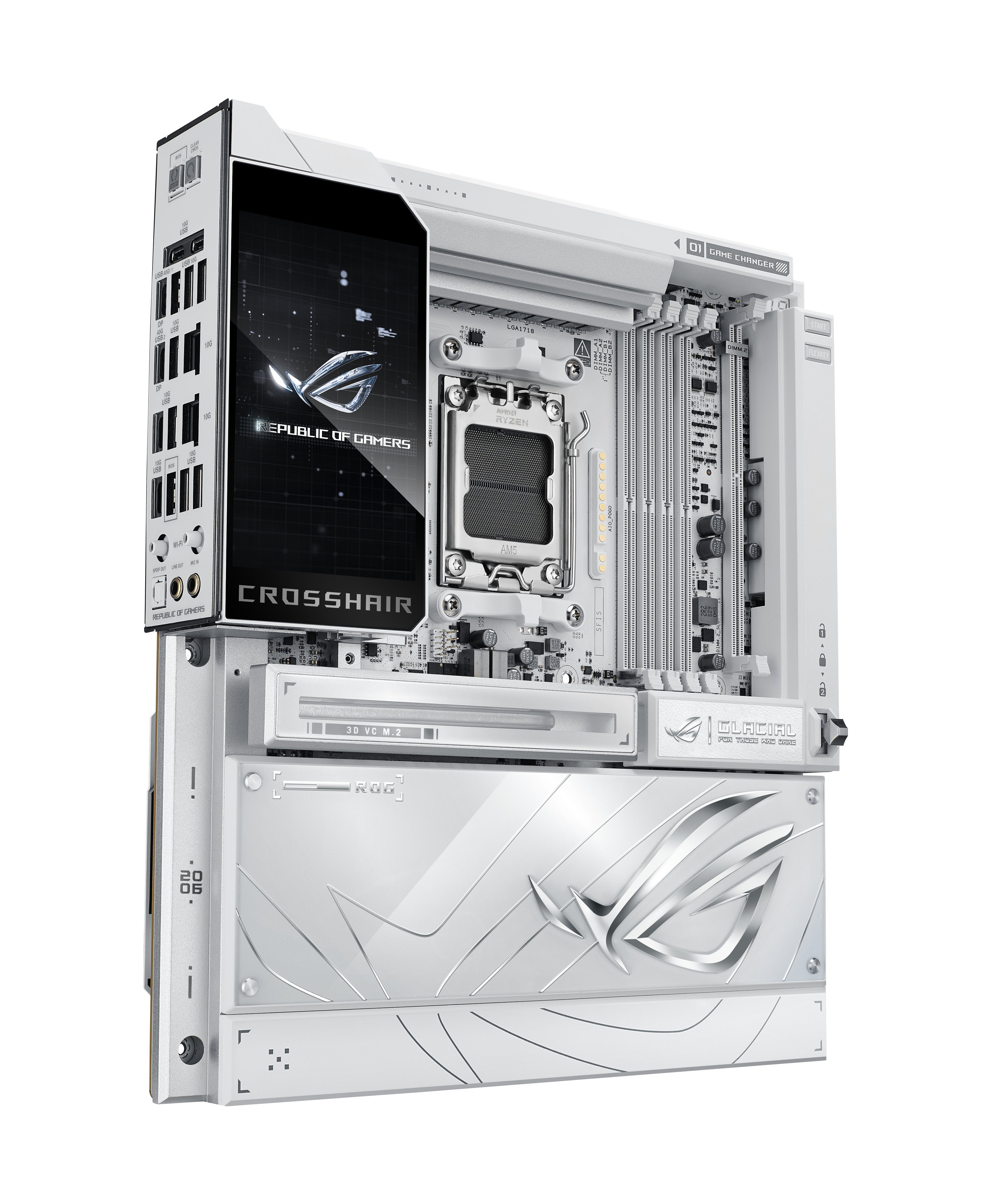 EAN 4711636392044 - ASUS ROG CROSSHAIR X870E GLACIAL AMD X870E Zócalo AM5 ATX extendida imagen 8