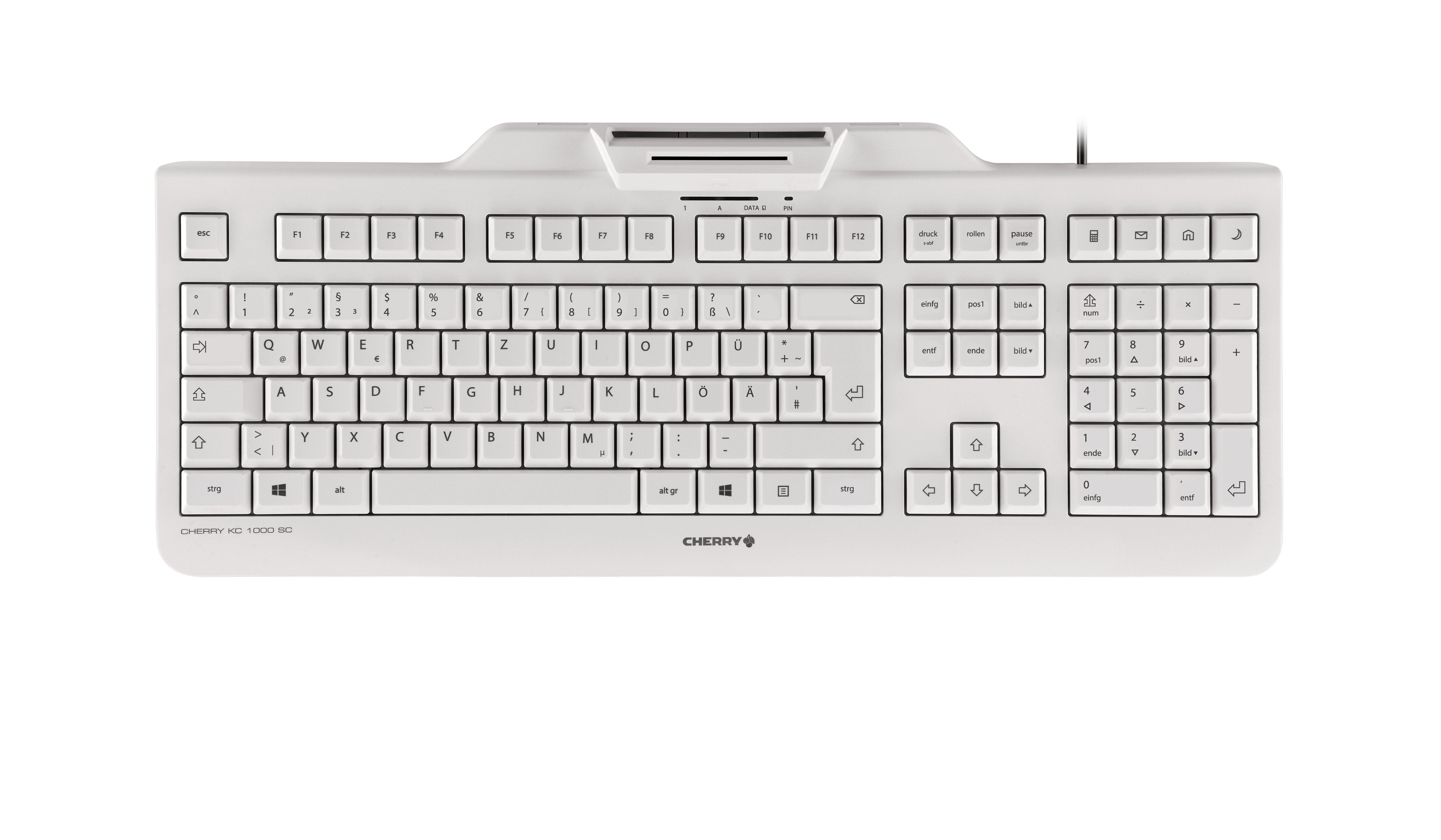 EAN 4025112085666 - CHERRY KC 1000 SC teclado Oficina USB QWERTY Nórdico Negro imagen 1