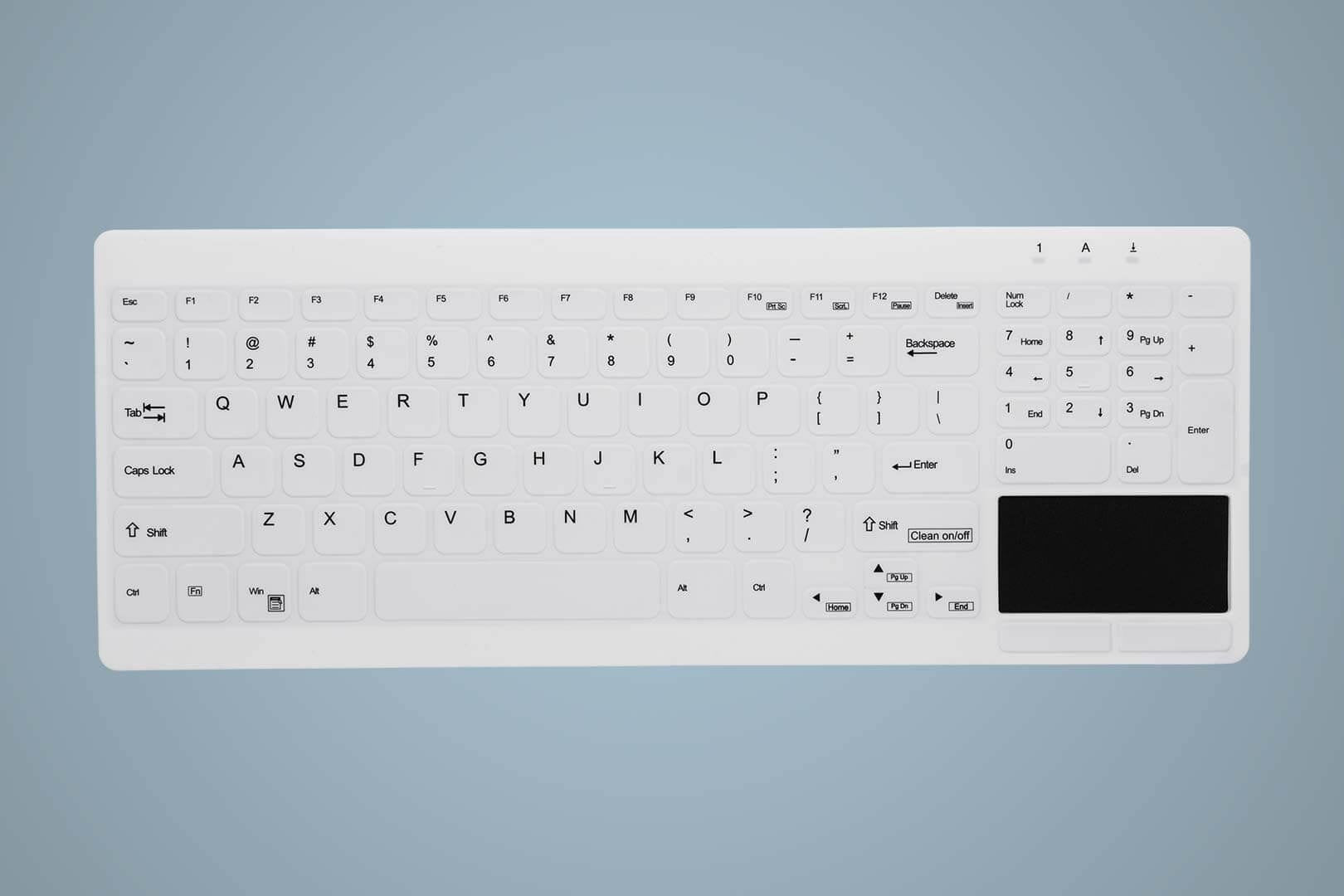 Cherry Aktive Key Hygiene Compact Ultraflat Touchpad Keyboar