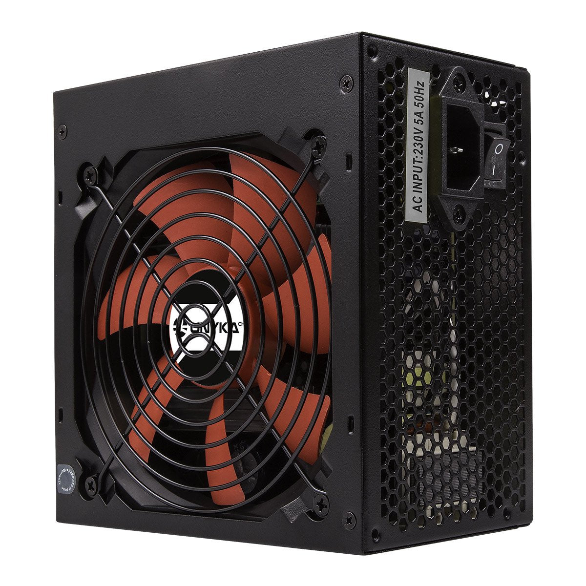 Fuente De Alimentación Unyka Atx 600w Gaming Negra