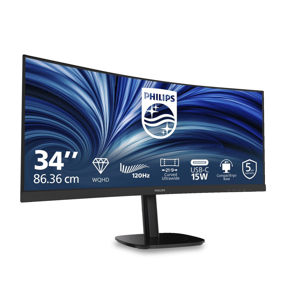 EAN 8721038007800 - Philips 34B2N3500C/00 pantalla para PC 86,4 cm (34") 3440 x 1440 Pixeles Wide Quad HD LCD Negro imagen 2
