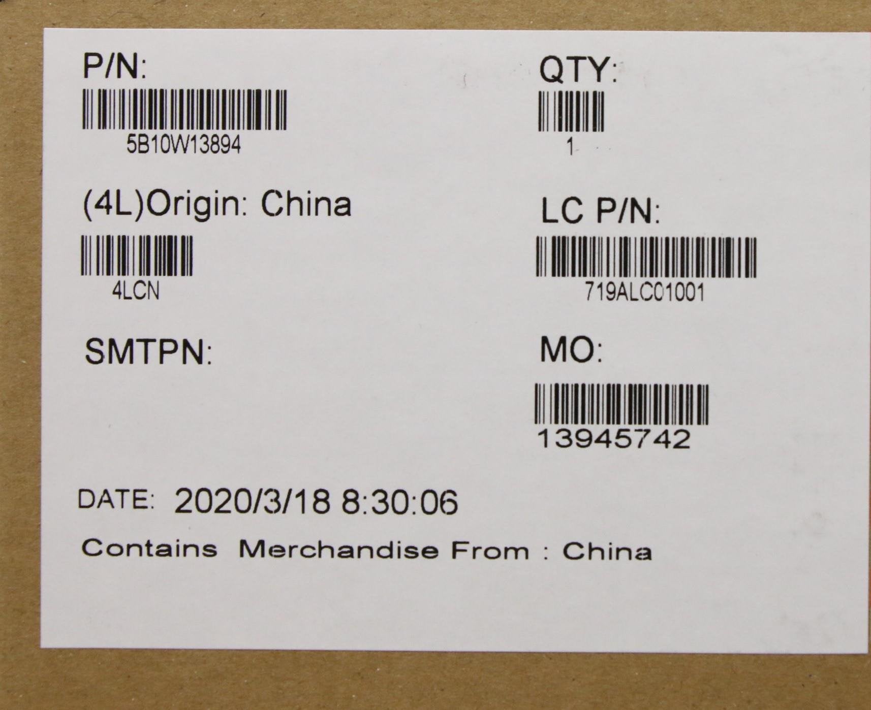 EAN 5706998927156 - Lenovo 5B10W13894 refacción para laptop Batería imagen 3