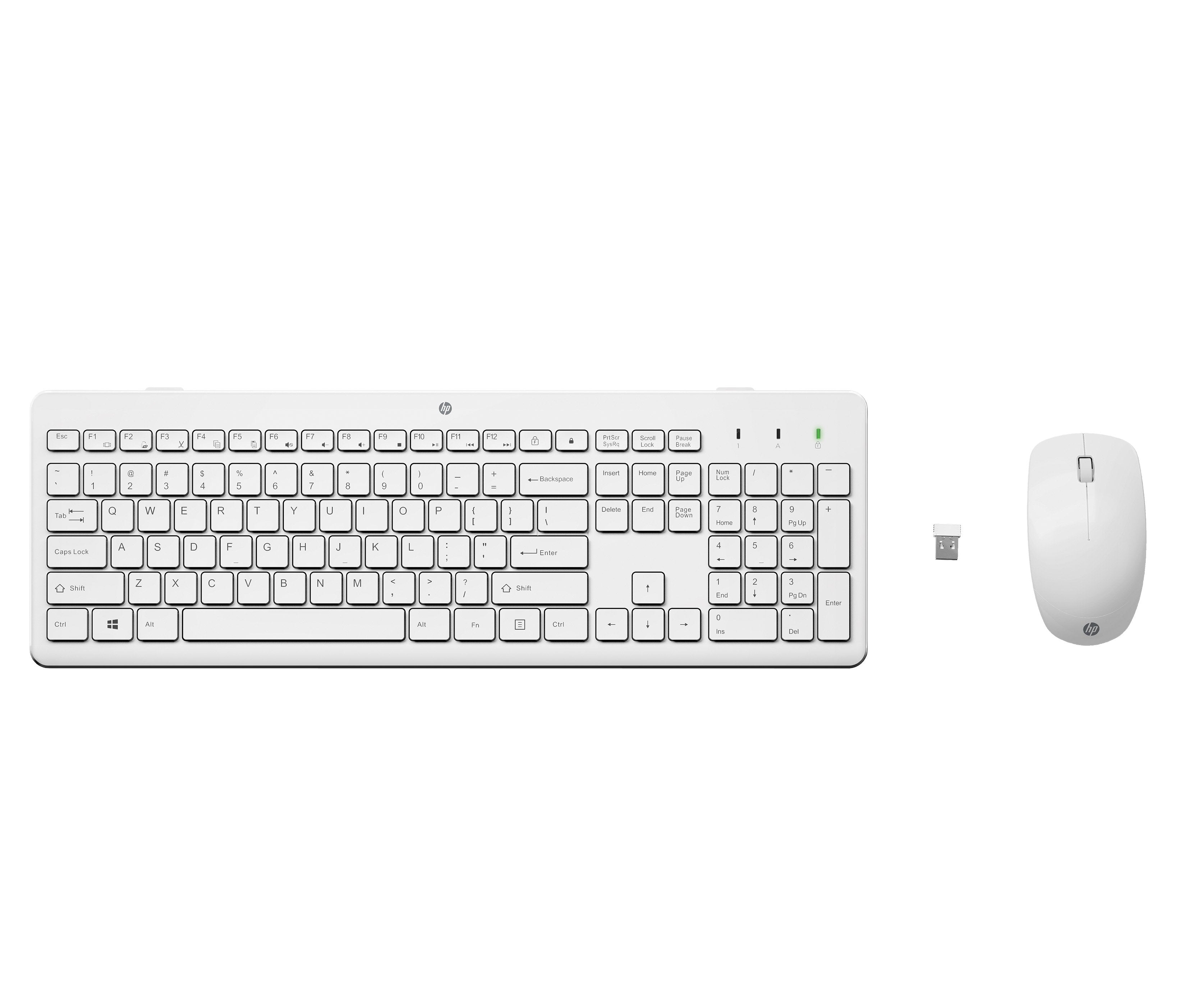EAN 0195908430872 - HP 230 Wireless Mouse and Keyboard Combo White teclado Ratón incluido RF inalámbrico Blanco imagen 1