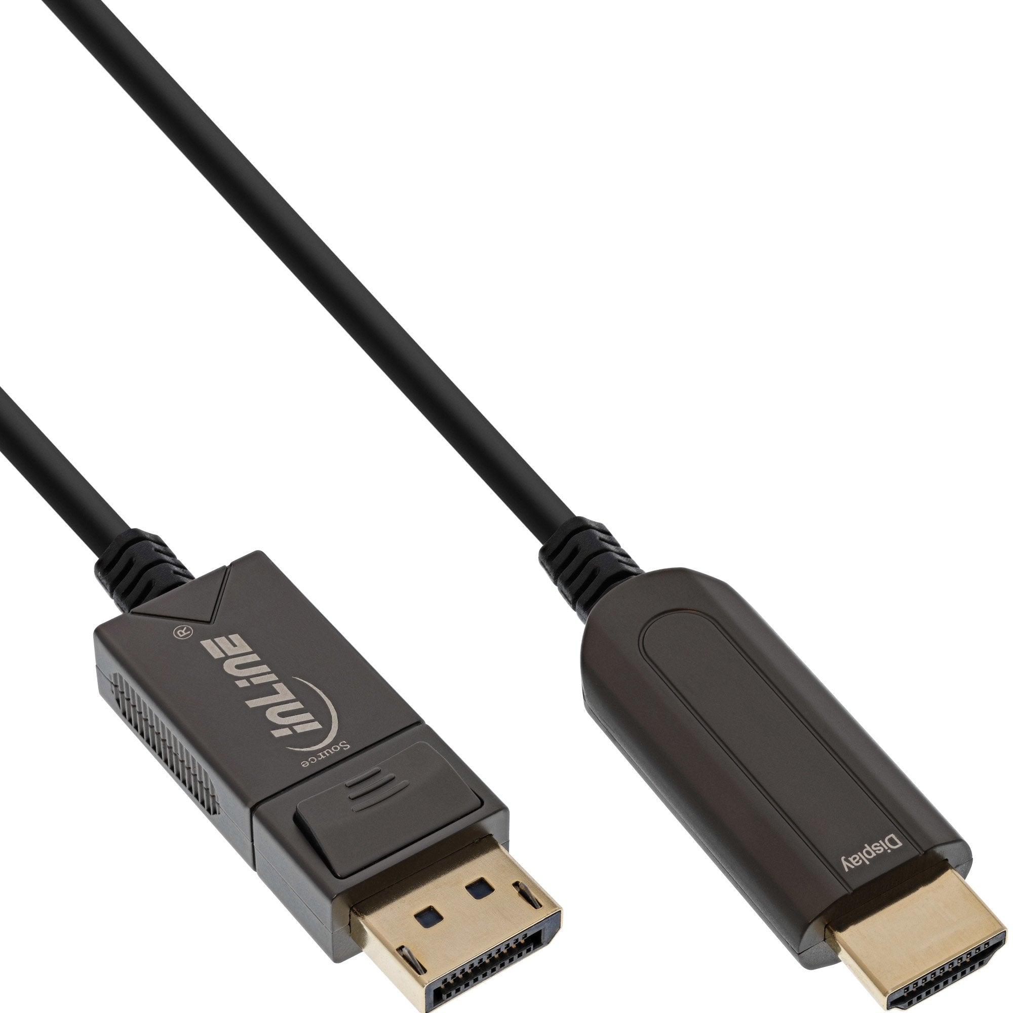 Cable Inline Displayport A Hdmi Aoc, 4k/60hz, Negro, 20m