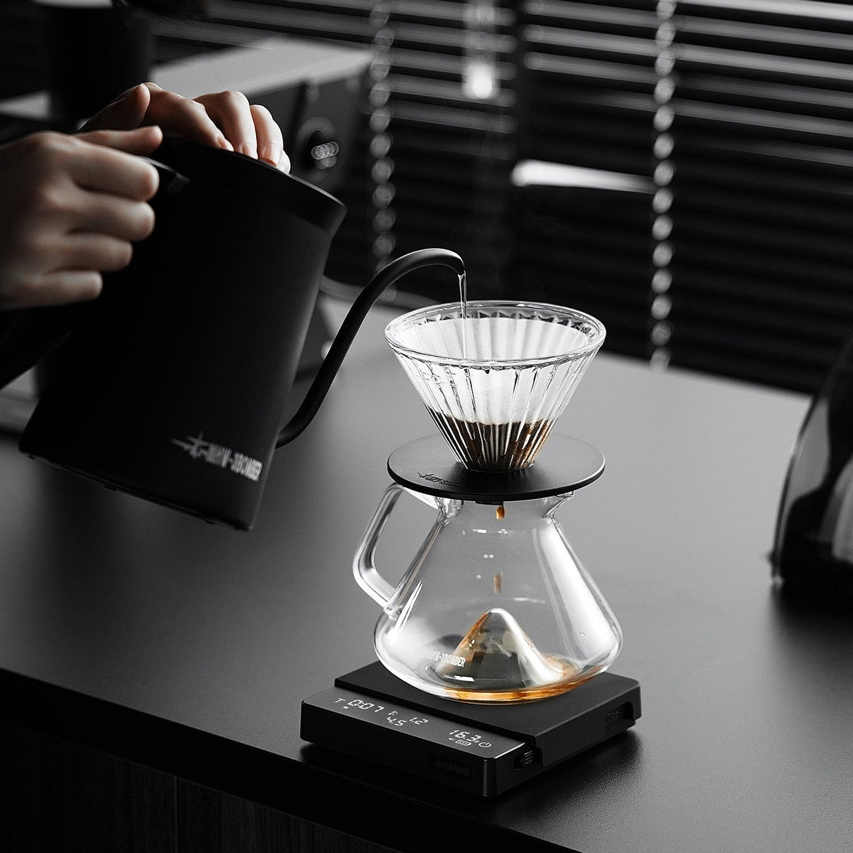 Báscula Para Café 3.0 Pro Negro Es6027b Mhw-3bomber