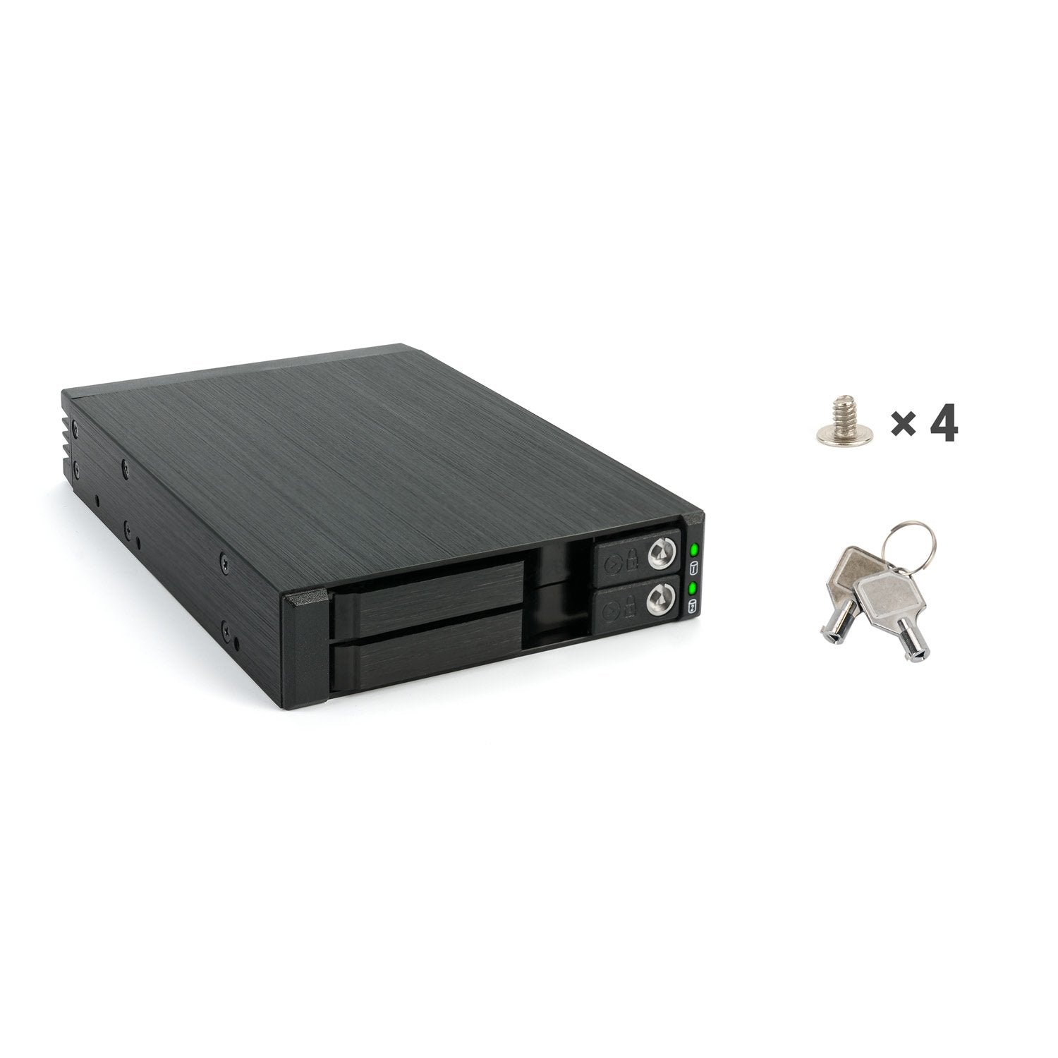 Fantec Mr-25dual, Marco Extraíble Sata + Sas Hdd/Ssd De 2,5", Negro