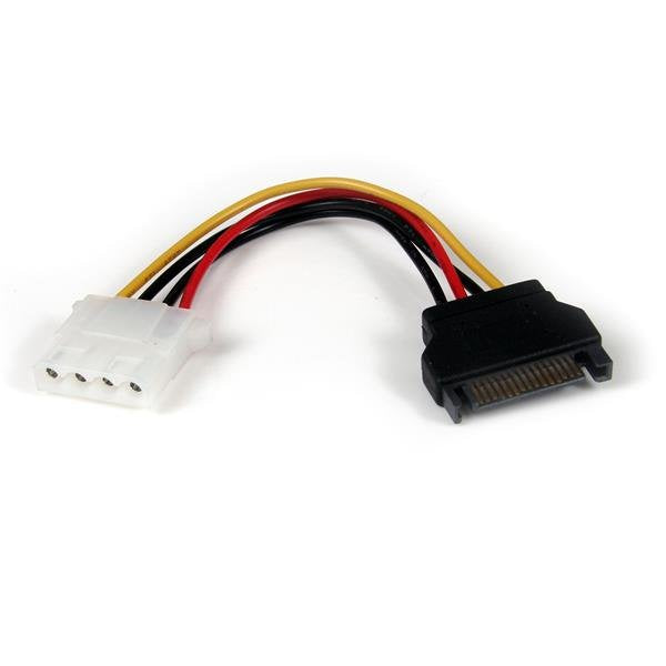 Startech Cable De Alimentacion Molex(H) A Sata(M) 0.15m