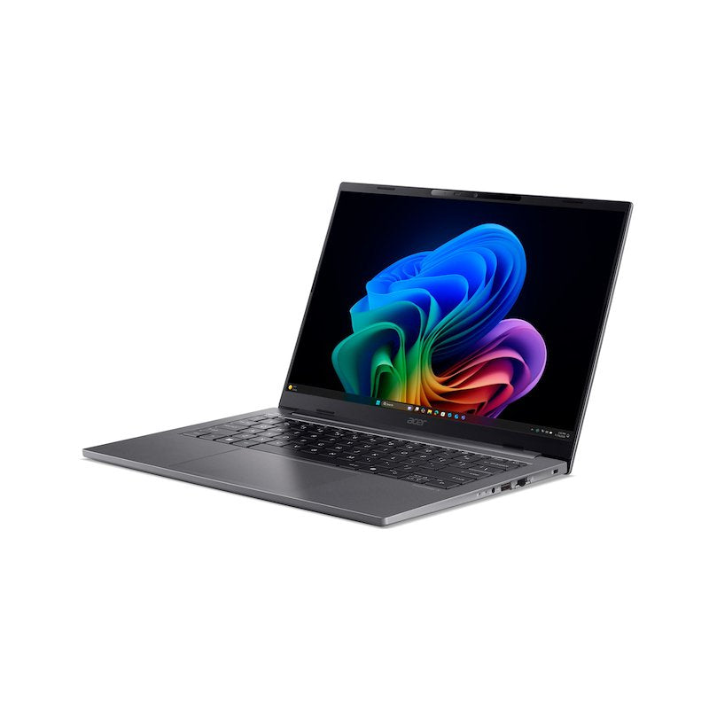 Portatil Acer Travelmate X4 14 Ai Tmx414-51-Tco Diseño De Bisagra En 180 Grados Intel Core Ultra 7 258v / Hasta 4.8 Ghz Win 11 Pro Intel Arc Graphics 140v 32 Gb Ram 1.024 Tb Ssd Nvme Qlc 14" Ips 1920 X 1200 @ 120 Hz Gigabit Ethernet Wi-Fi 7