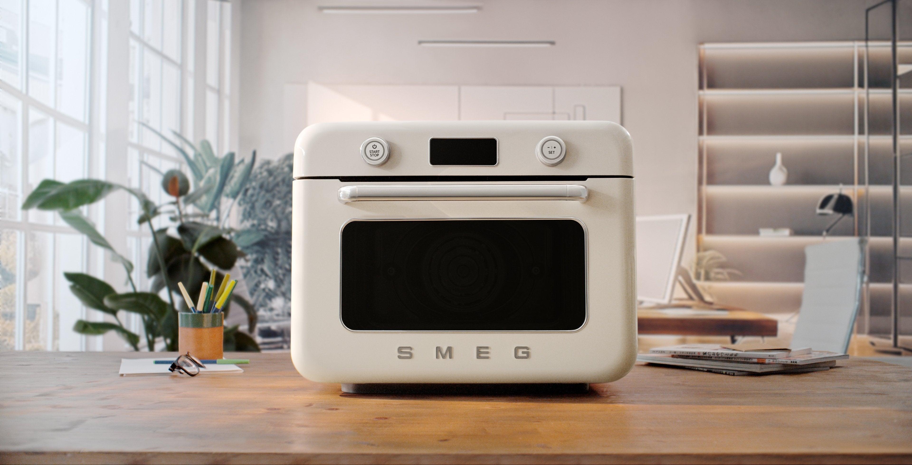 EAN 8017709329570 - Smeg COF01CREU horno de vapor Crema de color Botones, Giratorio imagen 25