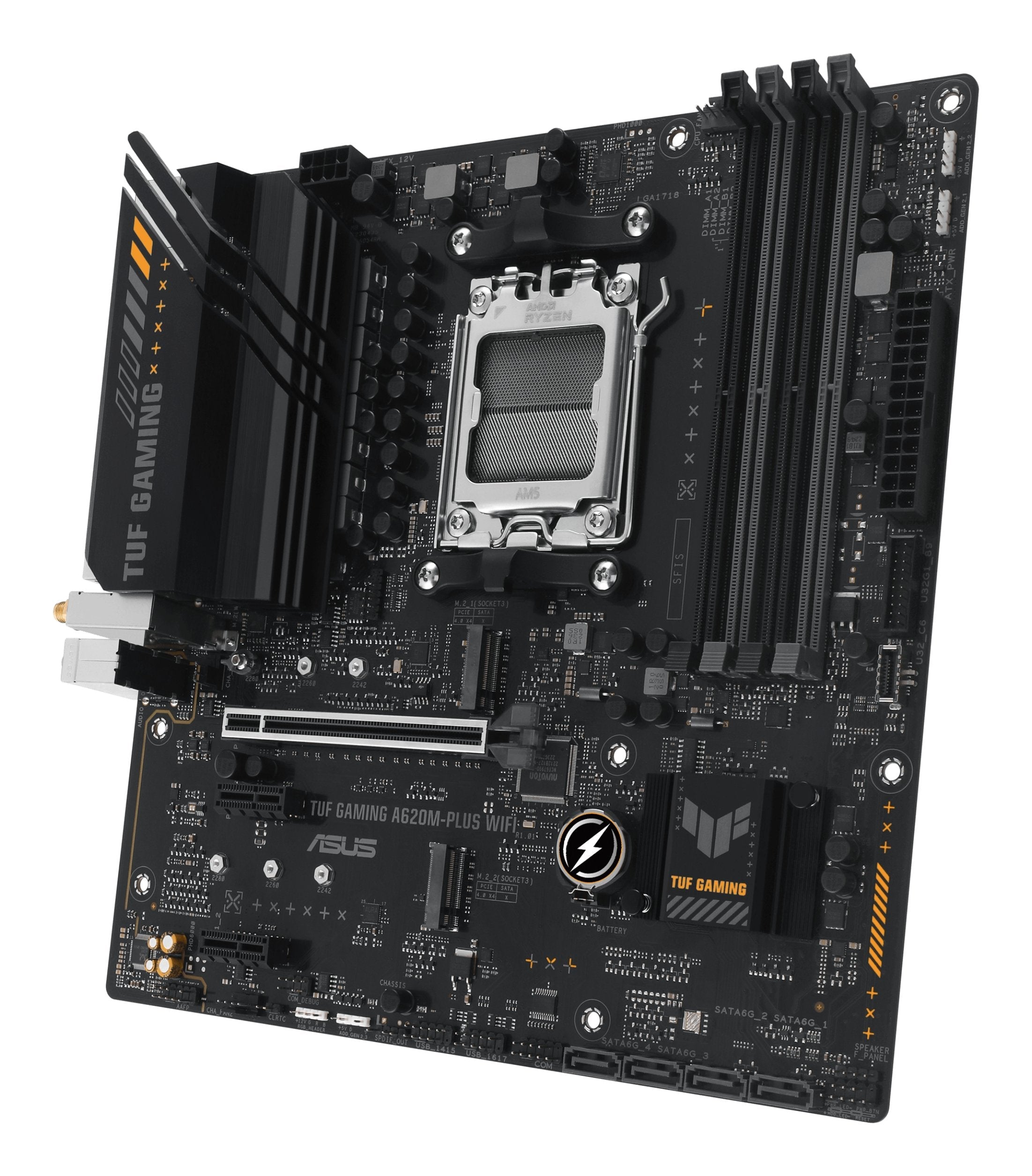 EAN 4711387164266 - ASUS TUF GAMING A620M-PLUS WIFI AMD A620 Zócalo AM5 micro ATX imagen 4