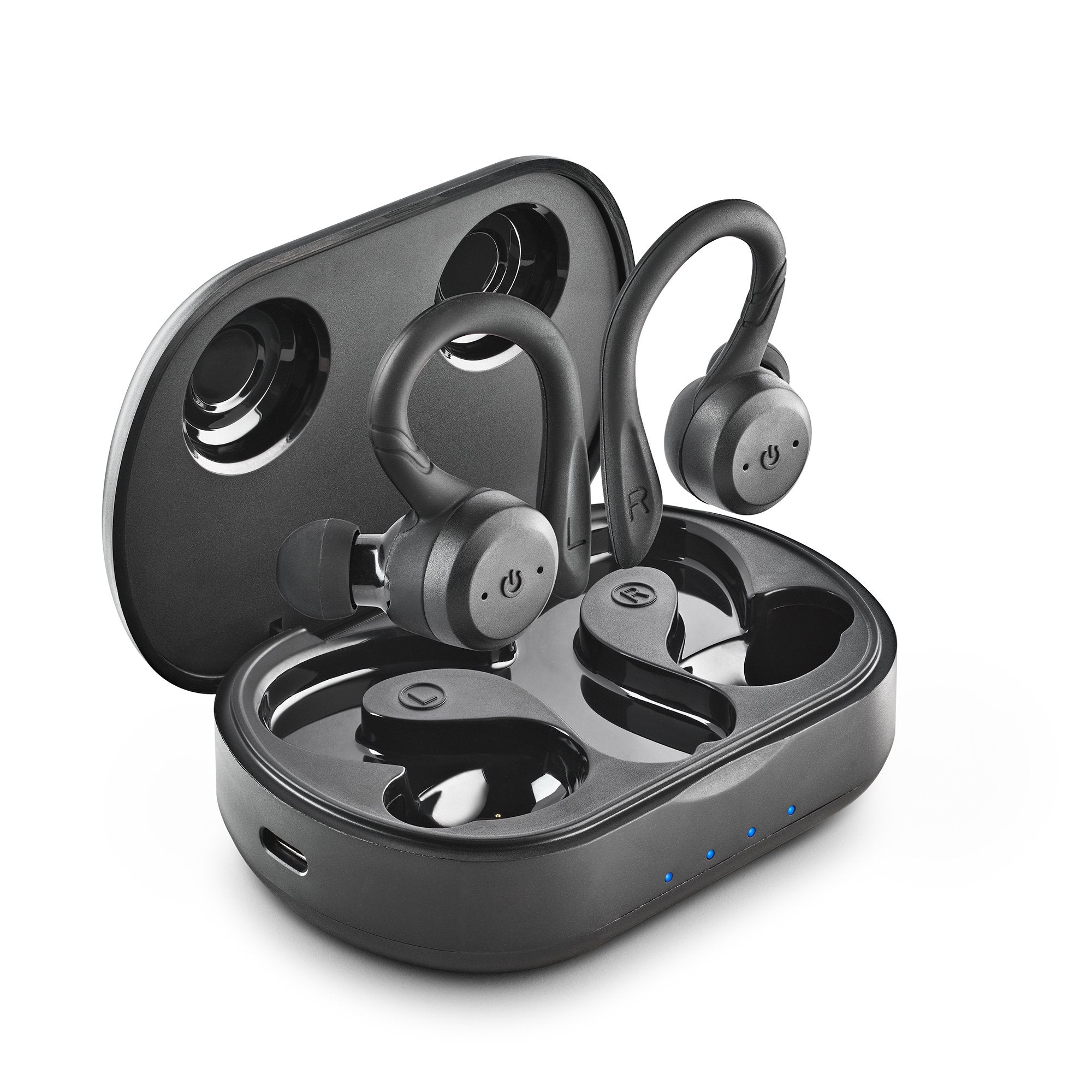 Auriculares Deportivos Bluetooth Ngs Ártica Jogger Con Estuche De Carga Autonomía 10h Negros