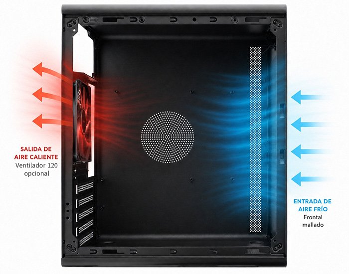 Caja Semitorre Atx M100 Negro Coolbox