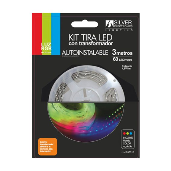 Kit Tira Led Silver Sanz 240310 3m - 7.4w - M - Rgb