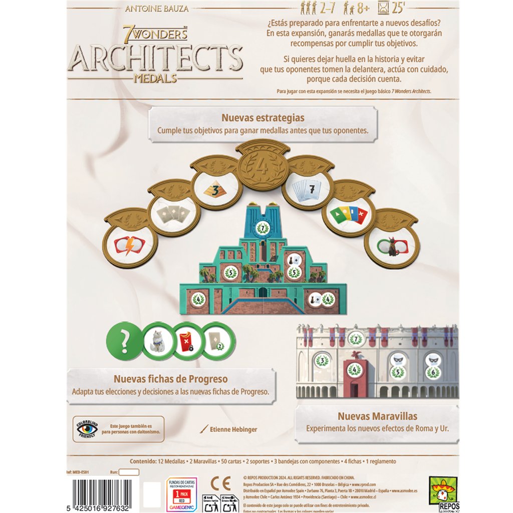 EAN 5425016927632 - Asmodee 7 Wonders Architects 7 Wonders Architects 30 min Expansión de juego de mesa Intercambio de cartas imagen 5