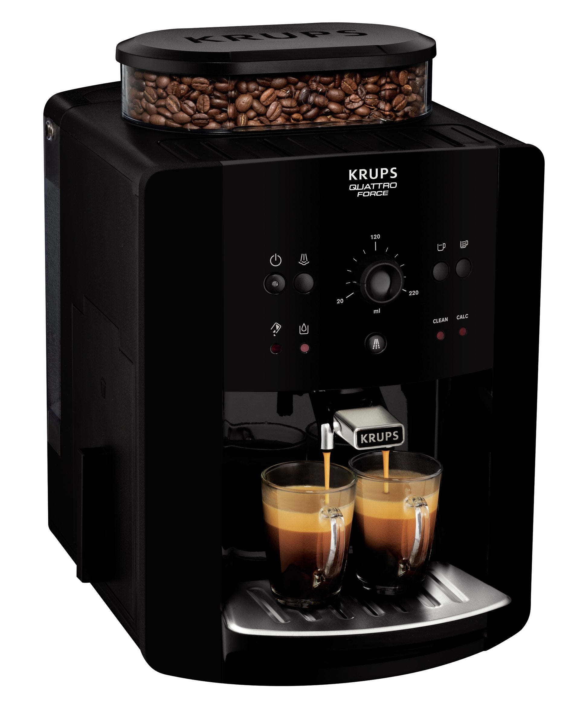 Cafetera Expreso Krups Arabica 1450w 15 Bares Negra
