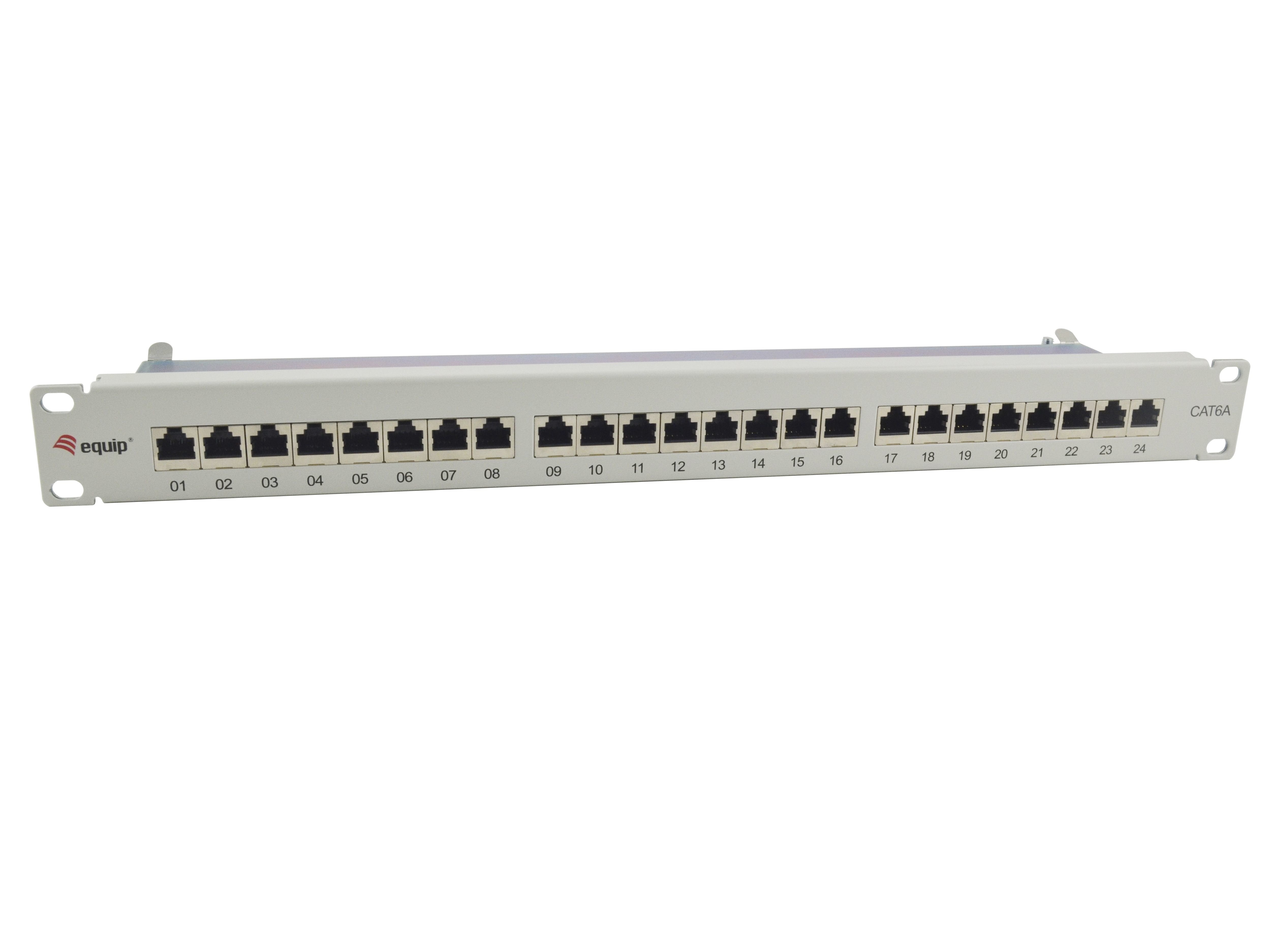 Equip Patchpanel 24x Rj45 Cat6a 19" 1he Gris