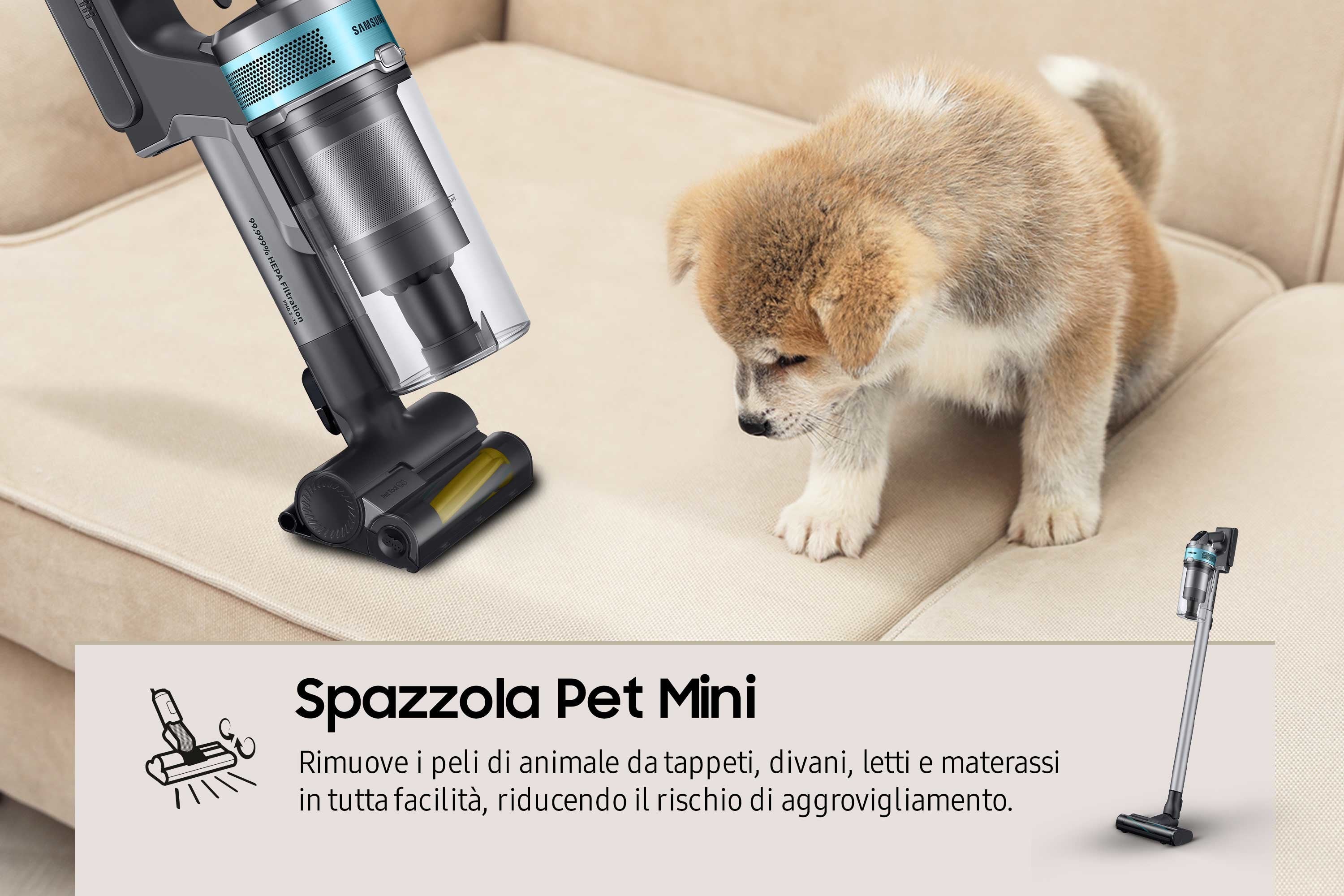 Aspirador Escoba Con Batería Samsung Jet 75b Pet 21.6v Autonomía 210 Min