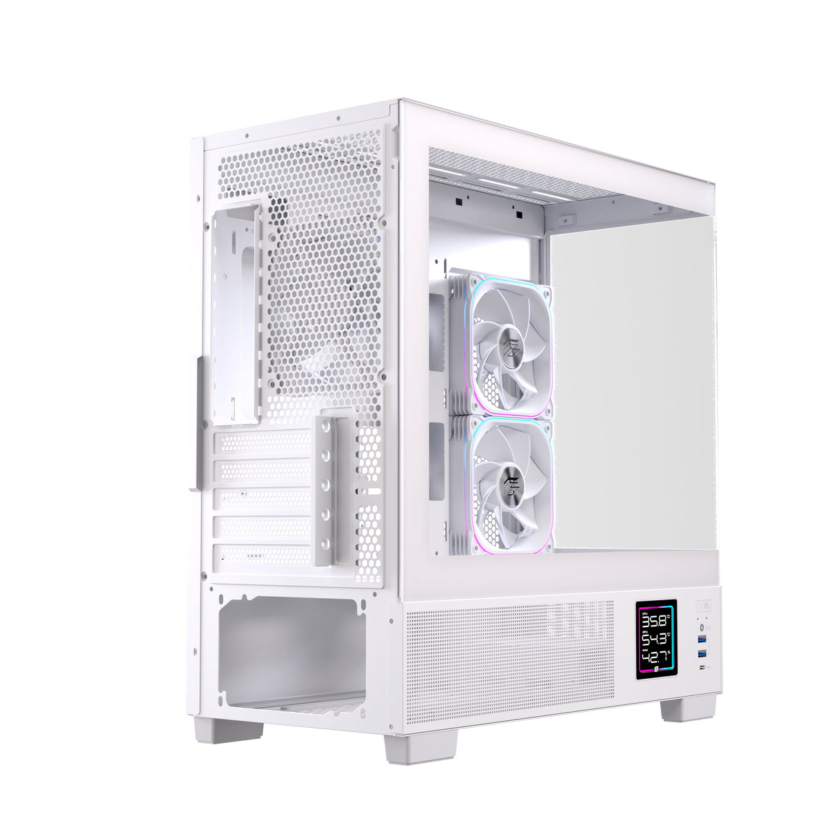 EAN 6977277360073 - Einarex EXCS-SM-51DR-W carcasa de ordenador Micro Torre Blanco imagen 7
