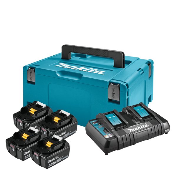 Makita Energy Kit 198091-4 4x Bl1860b + Dc18rd