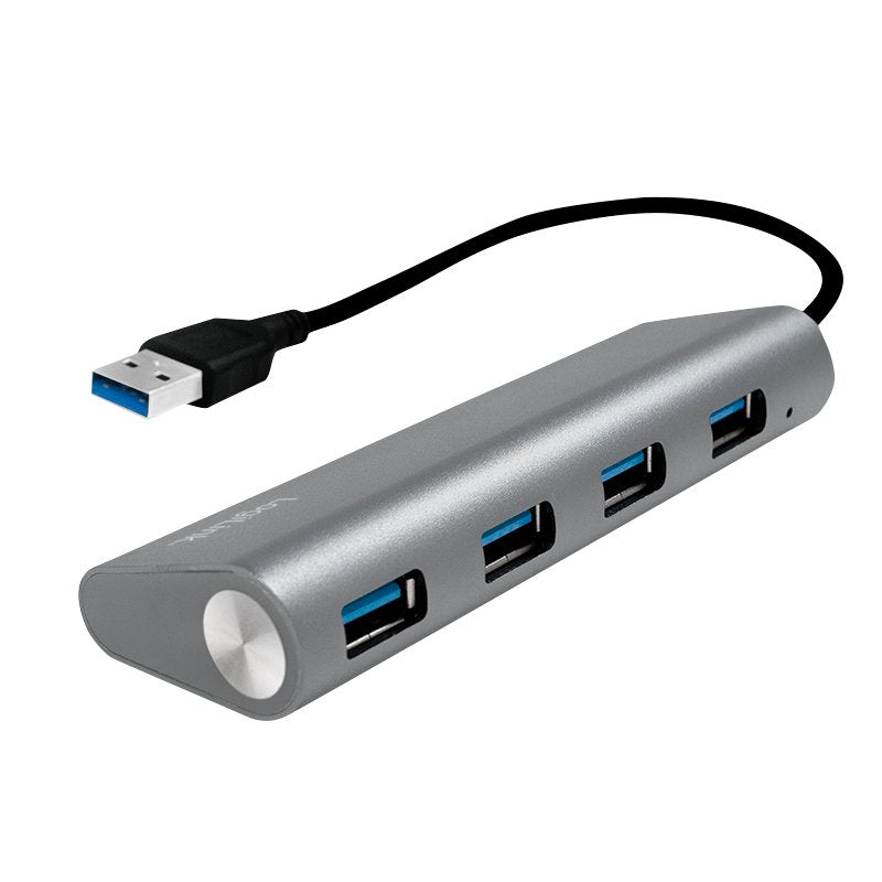 Logilink Ua0307 Hub De Interfaz Usb 3.2 Gen 1 (3.1 Gen 1) Type-A 5000 Mbit/S Aluminio