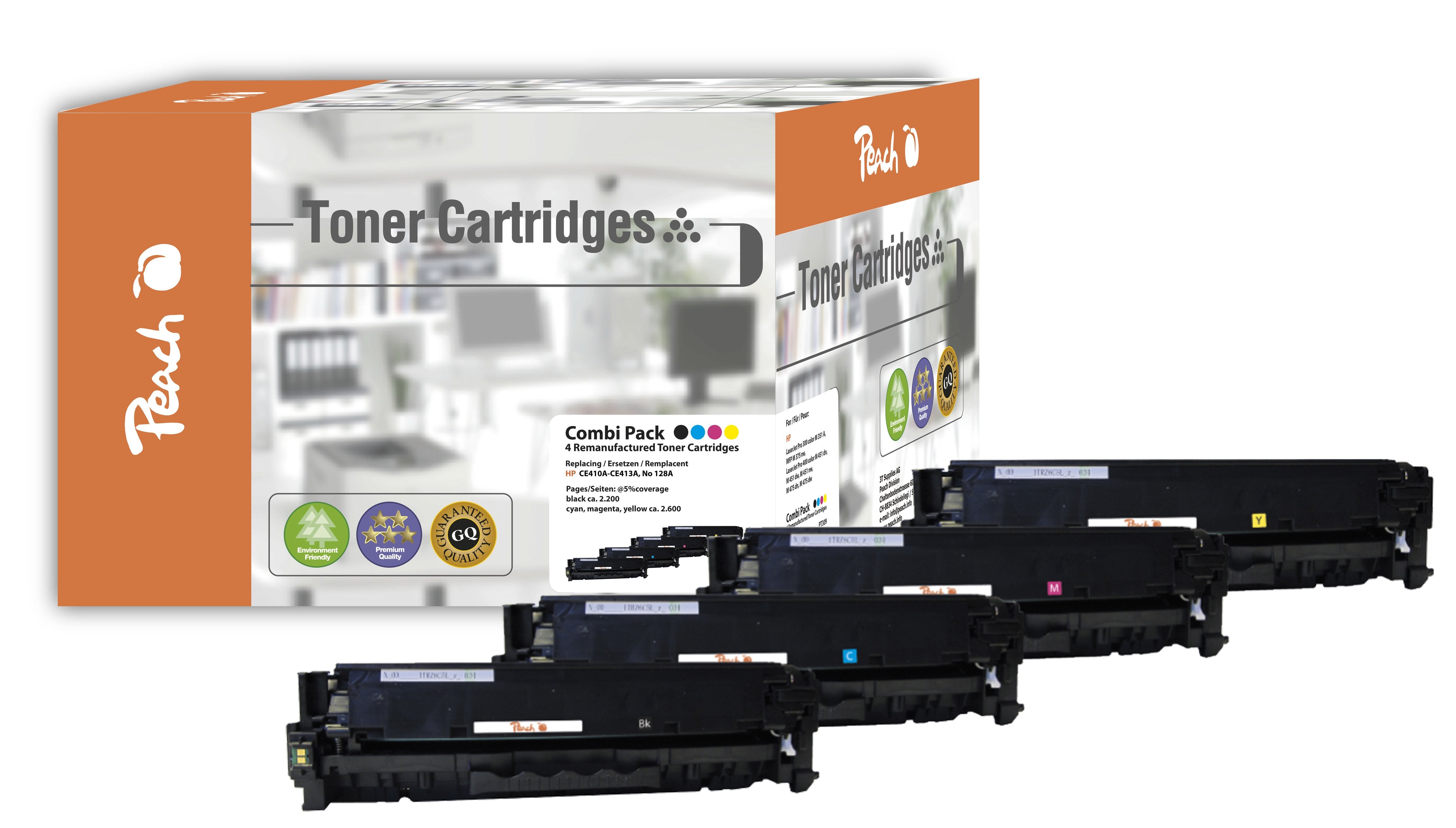Peach Toner Hp Nr.305a Multipackplus Retail Comp.