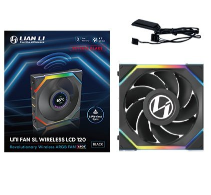Ventilador Pc 120x125 Lian Li Unifan Sl Wireless Lcd Rv Bk
