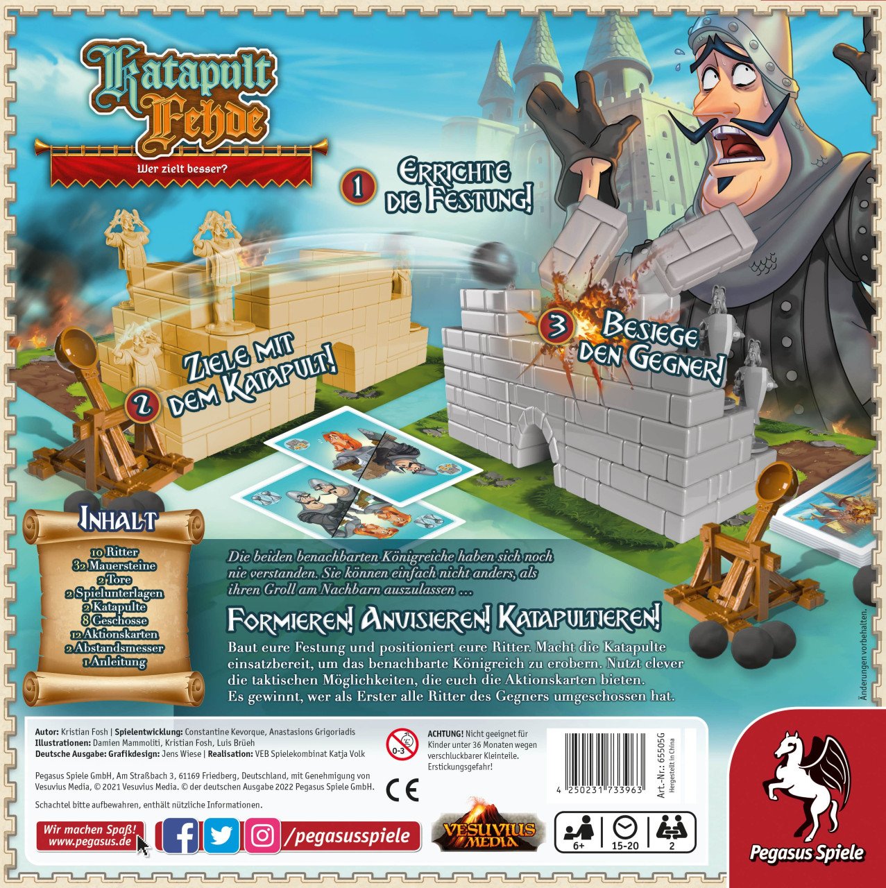EAN 4250231733963 - Pegasus Catapult Feud Katapult Fehde 20 min Juego de mesa Táctico imagen 4
