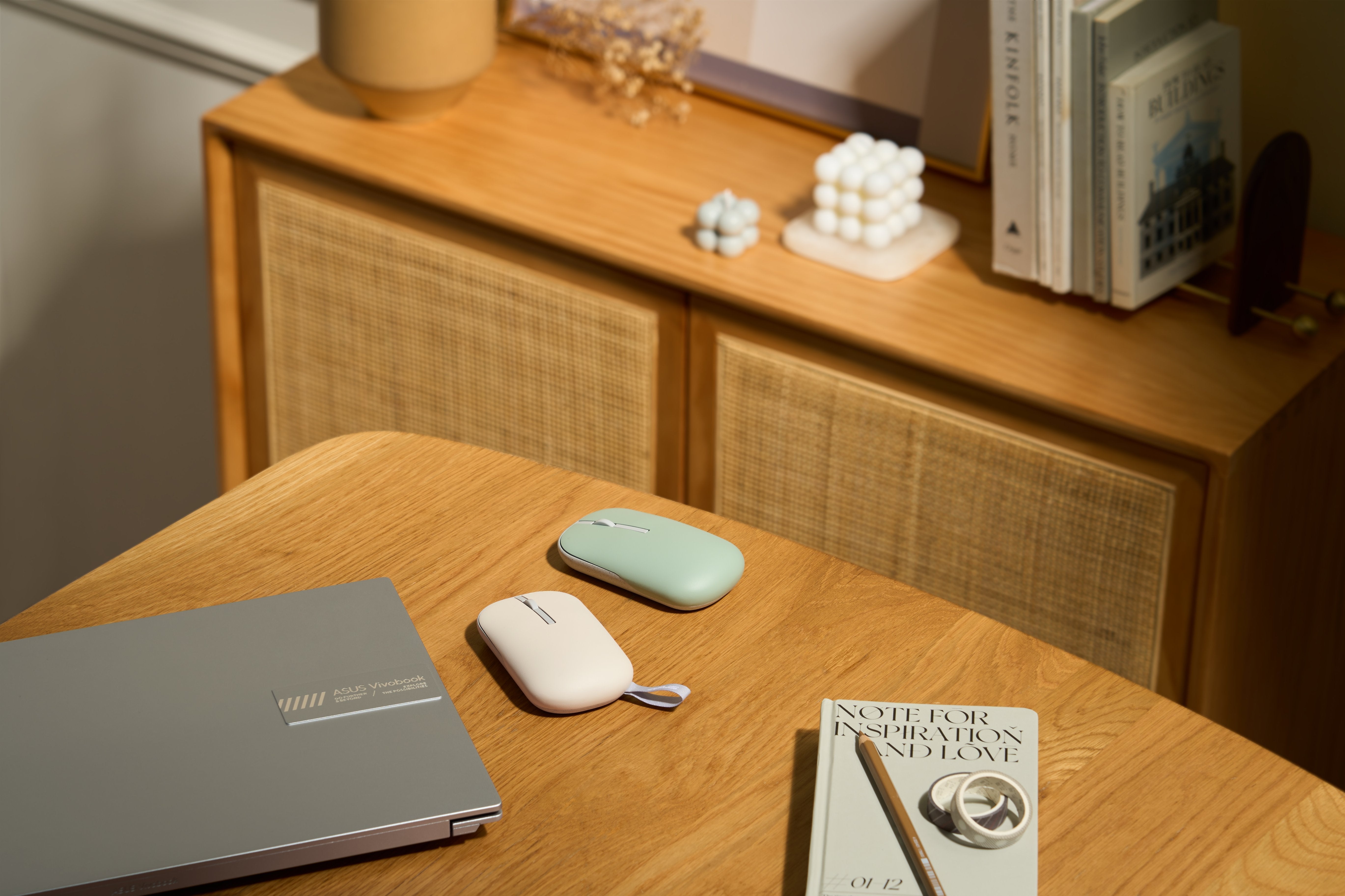 Asus Marshmallow Mouse Md100 Ratón Ambidextro Rf Wireless + Bluetooth Óptico 1600 Dpi