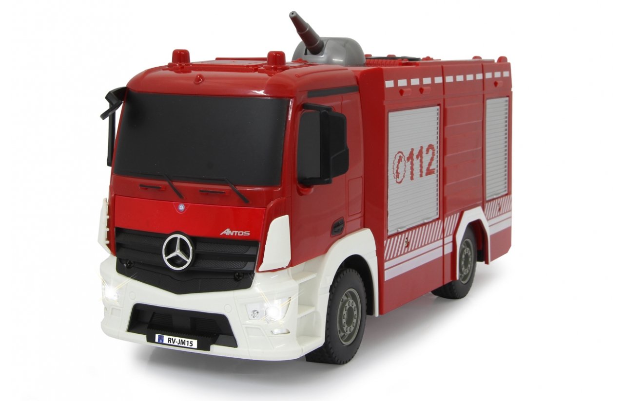 Jamara Fire Fighter Mercedes-Benz Antos Camión De Bomberos Motor Eléctrico 1:26, Radiocontrol