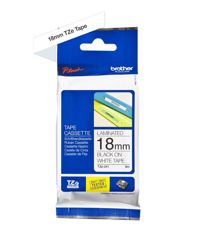 EAN 4977766685306 - Brother TZE-241 cinta para impresora de etiquetas Negro sobre blanco imagen 2