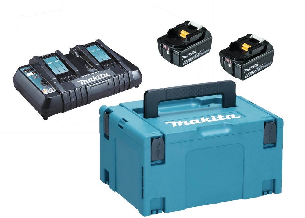 Makita Energy Kit 198077-8 2x Bl1860b + Dc18rd