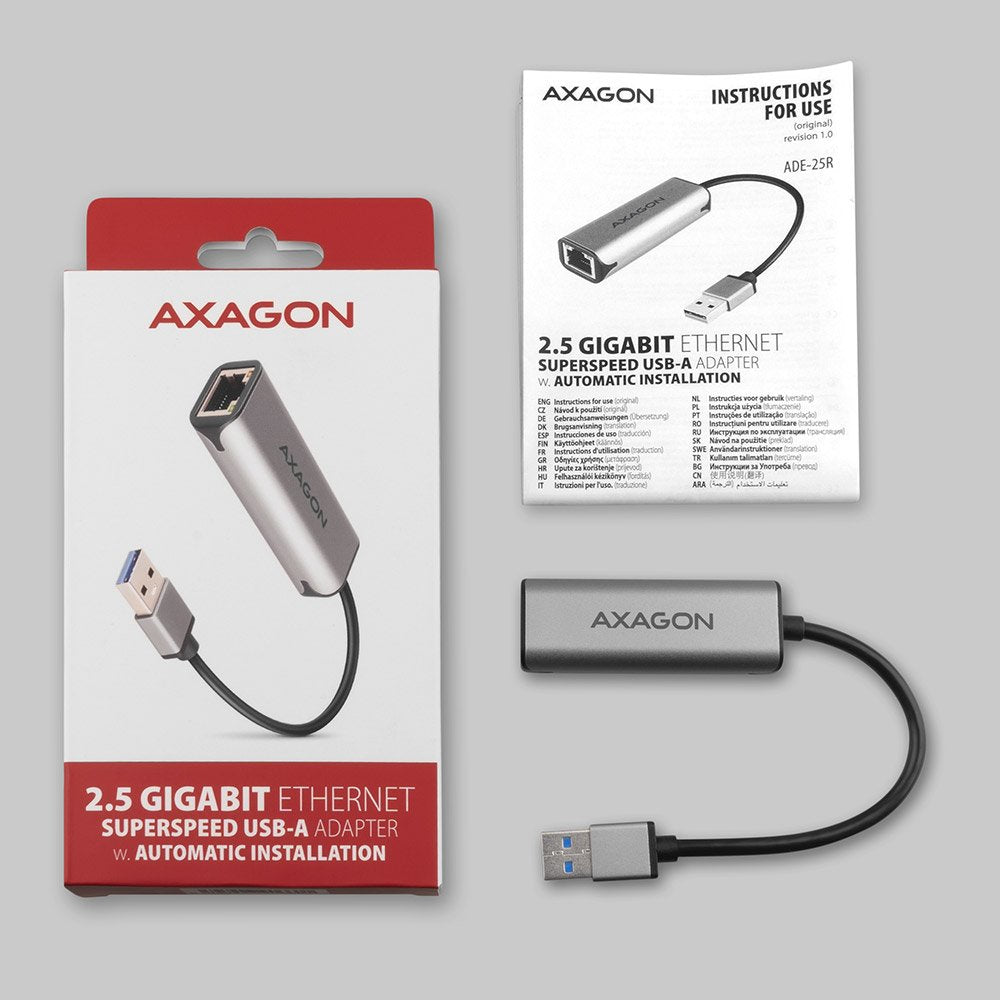 Axagon Ade-25r Adaptador Y Tarjeta De Red Interno Ethernet 5000 Mbit/S