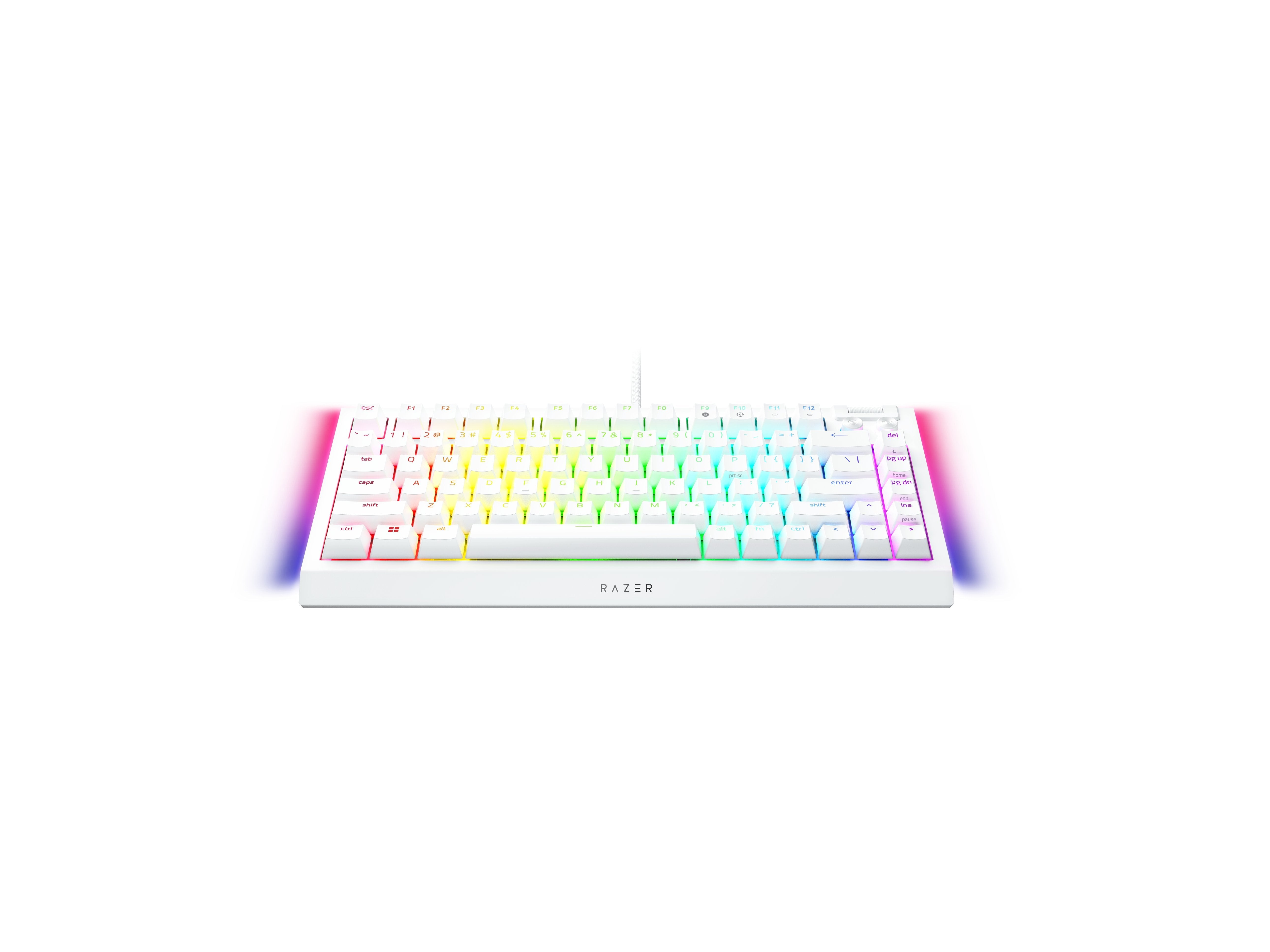EAN 8887910072271 - Razer BlackWidow V4 75% teclado Juego USB QWERTY Inglés de EE. UU. Blanco imagen 5