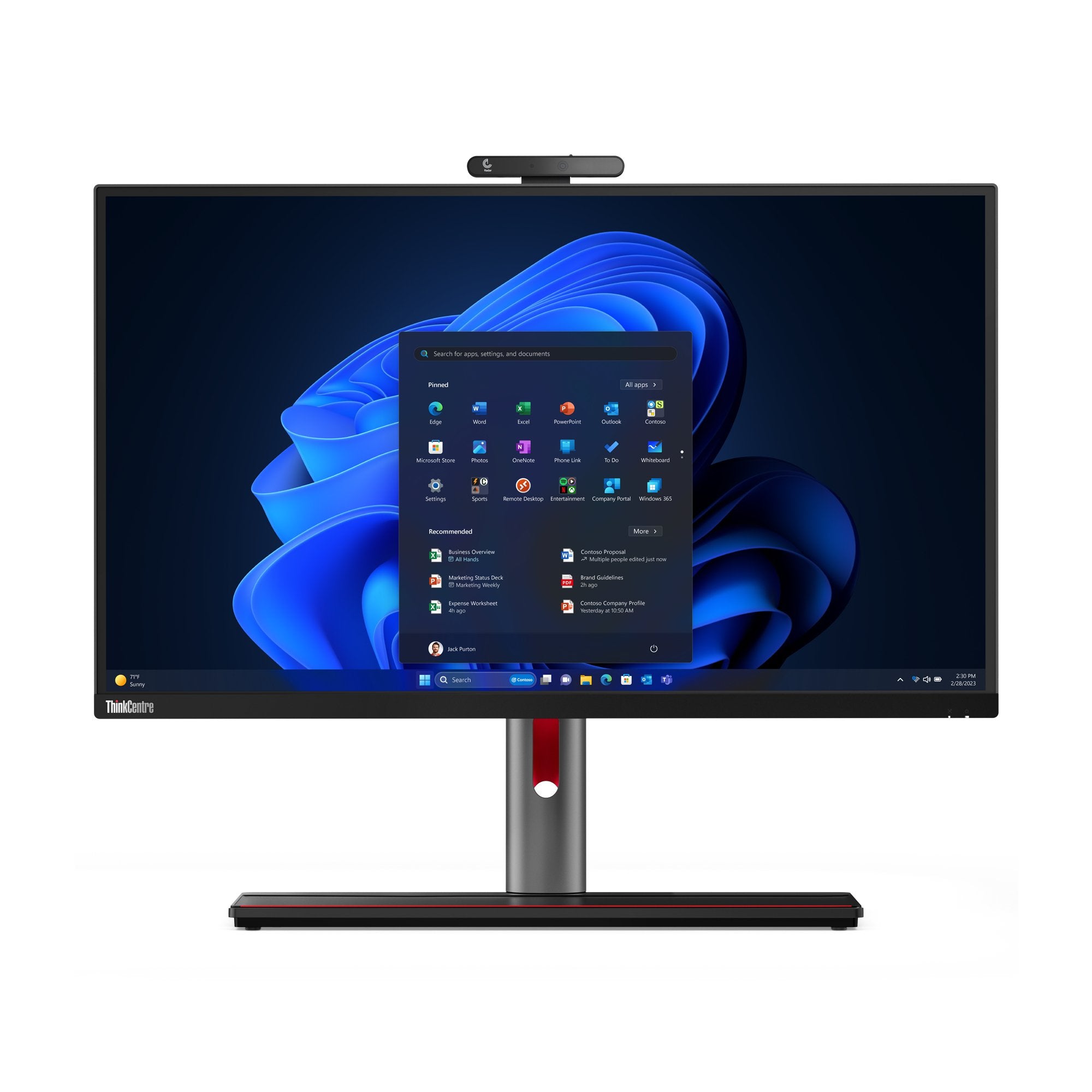 EAN 197532554672 - Lenovo ThinkCentre M90a Pro Gen 4 Intel® Core™ i5 i5-13500 68,6 cm (27") 2560 x 1440 Pixeles PC todo en un imagen 1