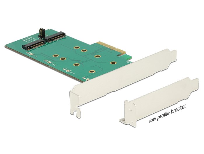 Pci Express X4 Tarjeta > 2 X Intern M.2 Key B Con Raid - Low Profile Form Faktor