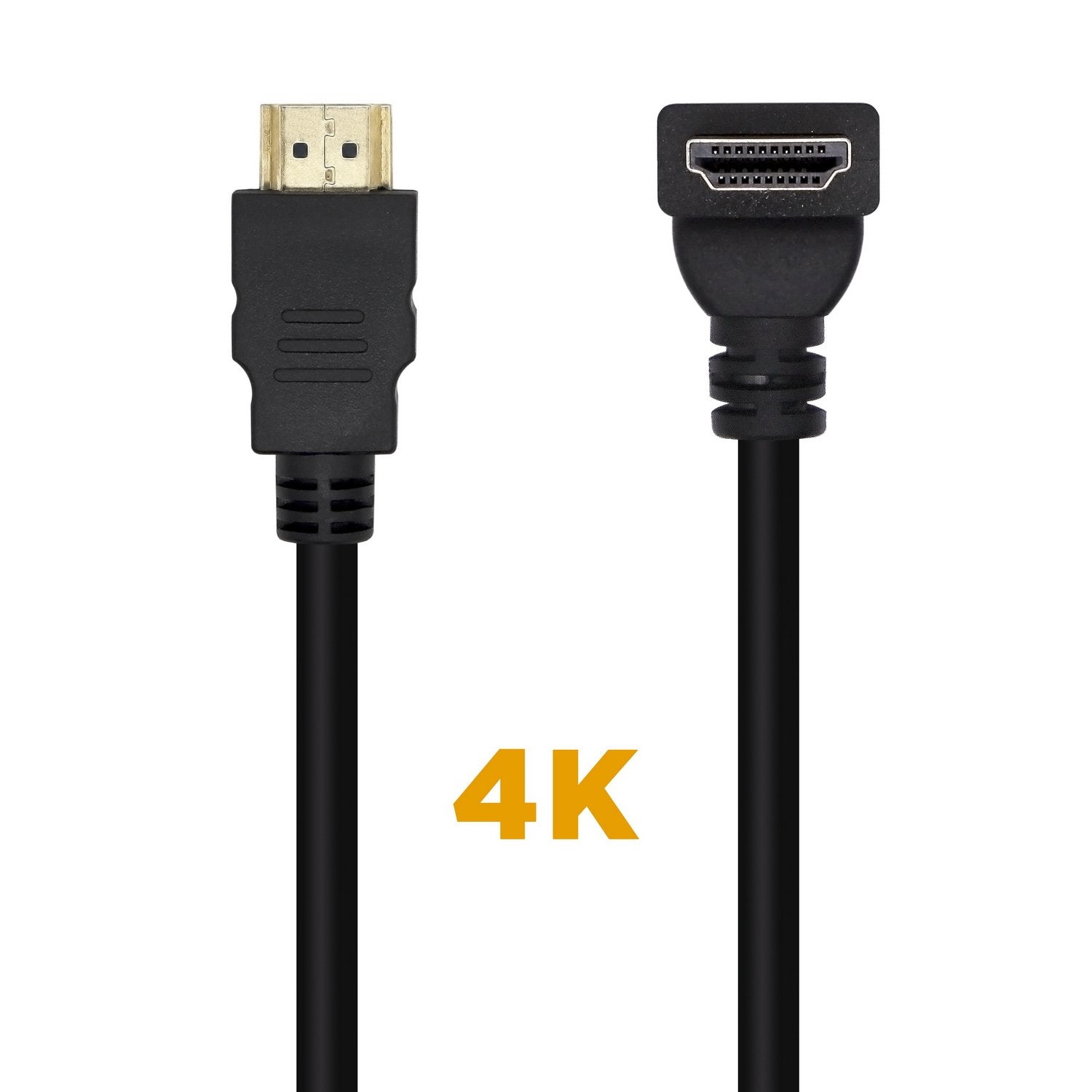 Aisens Cable Hdmi V2.0 Acodado Premium Hec 4k@60hz 18gbps - 2m - Negro