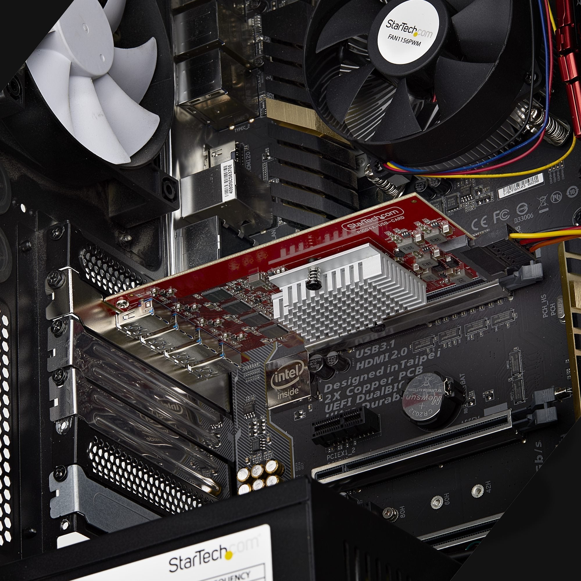 Tarjeta Startech Pci Express De 4 Puertos Usb-A - Usb 3.2 10gbps - Tarjeta De Expansión Pcie Hub Interno - 4 Controladores Independientes - Taa