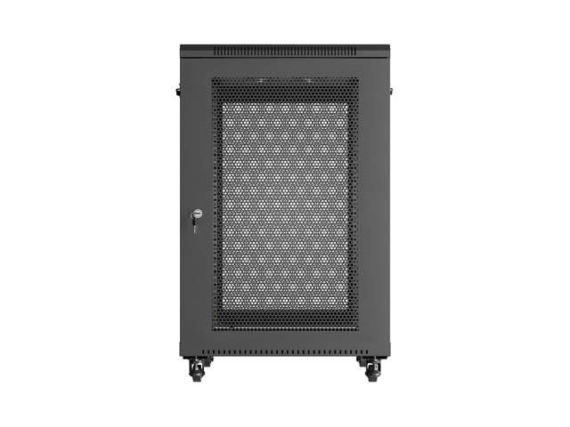 Lanberg Rack Cabinet 19 " Free Standing 18u 600x800 Flat Pack With Mesh Door Black