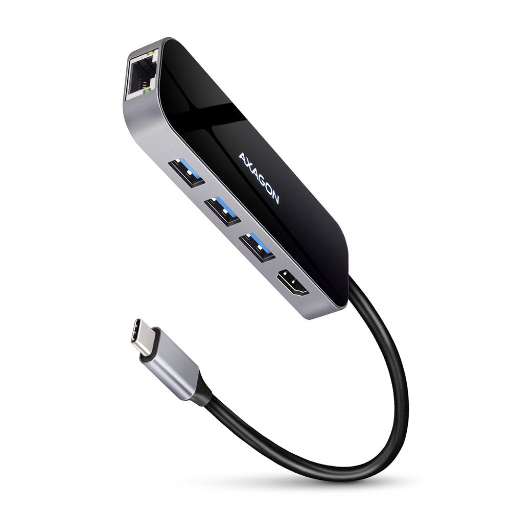 EAN 8595247906182 - Axagon HMC-6GL base para portátil y replicador de puertos Alámbrico USB 3.2 Gen 1 (3.1 Gen 1) Type-C Negr imagen 1