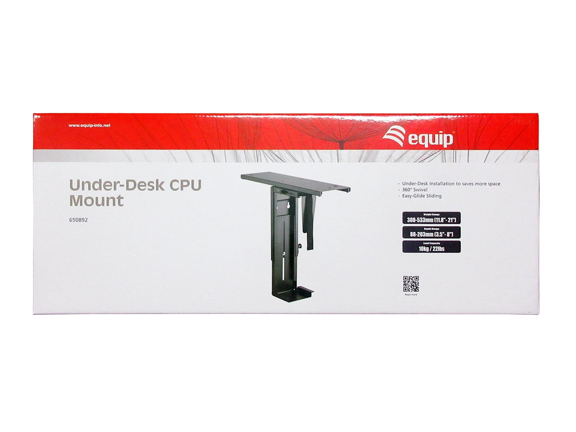 EAN 4015867222188 - Equip 650892 soporte de CPU Soporte para instalación de CPU bajo mesa Negro imagen 8