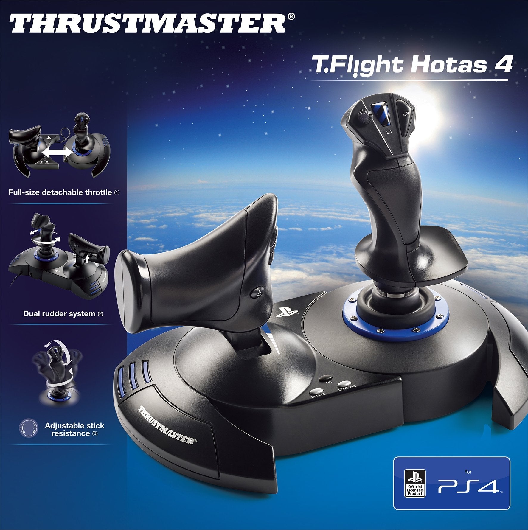 Thrustmaster Joystick T.Flight Hotas 4 Para Ps4 / Pc