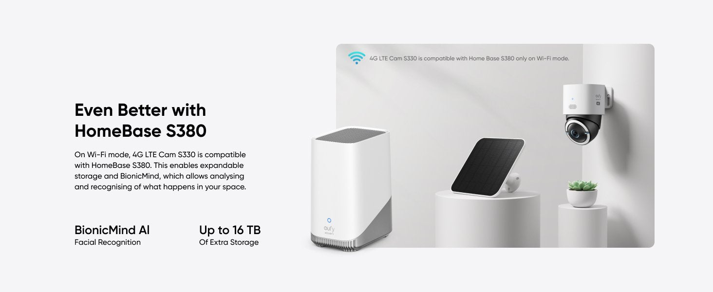 Wrl Camera S330 4g Lte/White T86p2321 Eufy