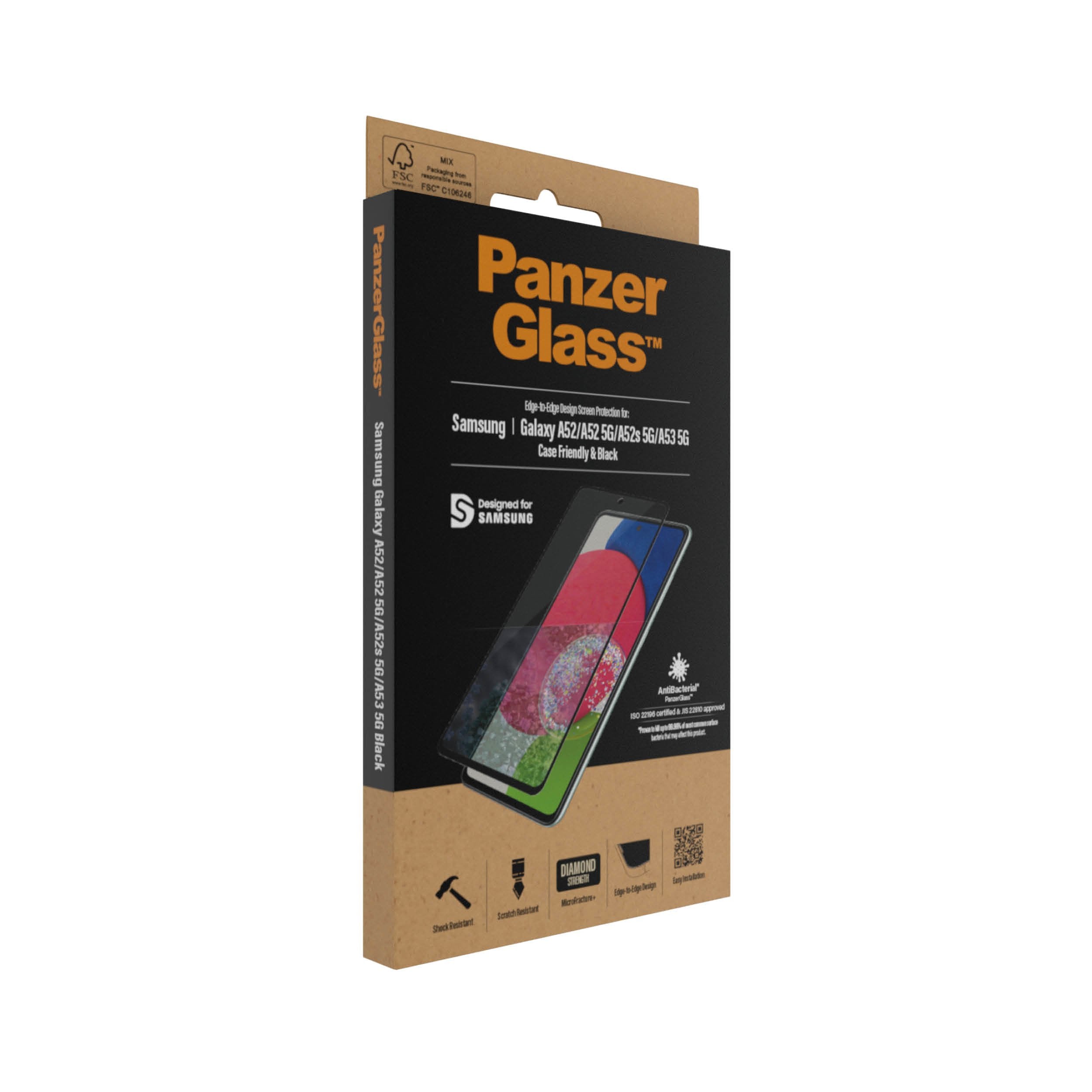 Panzerglass Samsung Galaxy A52/ A52 5g Edge-To-Edge Anti-Bacterial