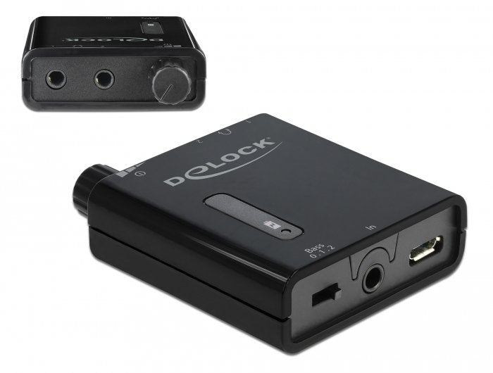 EAN 4043619640560 - DeLOCK 64056 amplificador para audífono Negro imagen 2