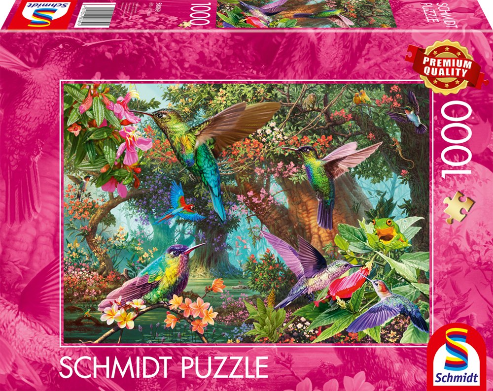 Schmidt Games Juego De Color Del Kolibris, Rompecabezas 1000 Partes 58869