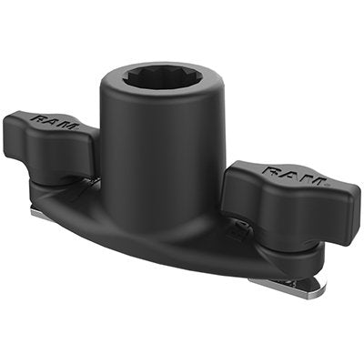 Track Base With Spline Hole Dual T-Bolt Track Base For
