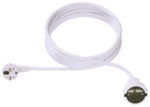 EAN 4016514000739 - Bachmann 5m Schuko H05VVF 3G 1.50mm² Blanco imagen 1