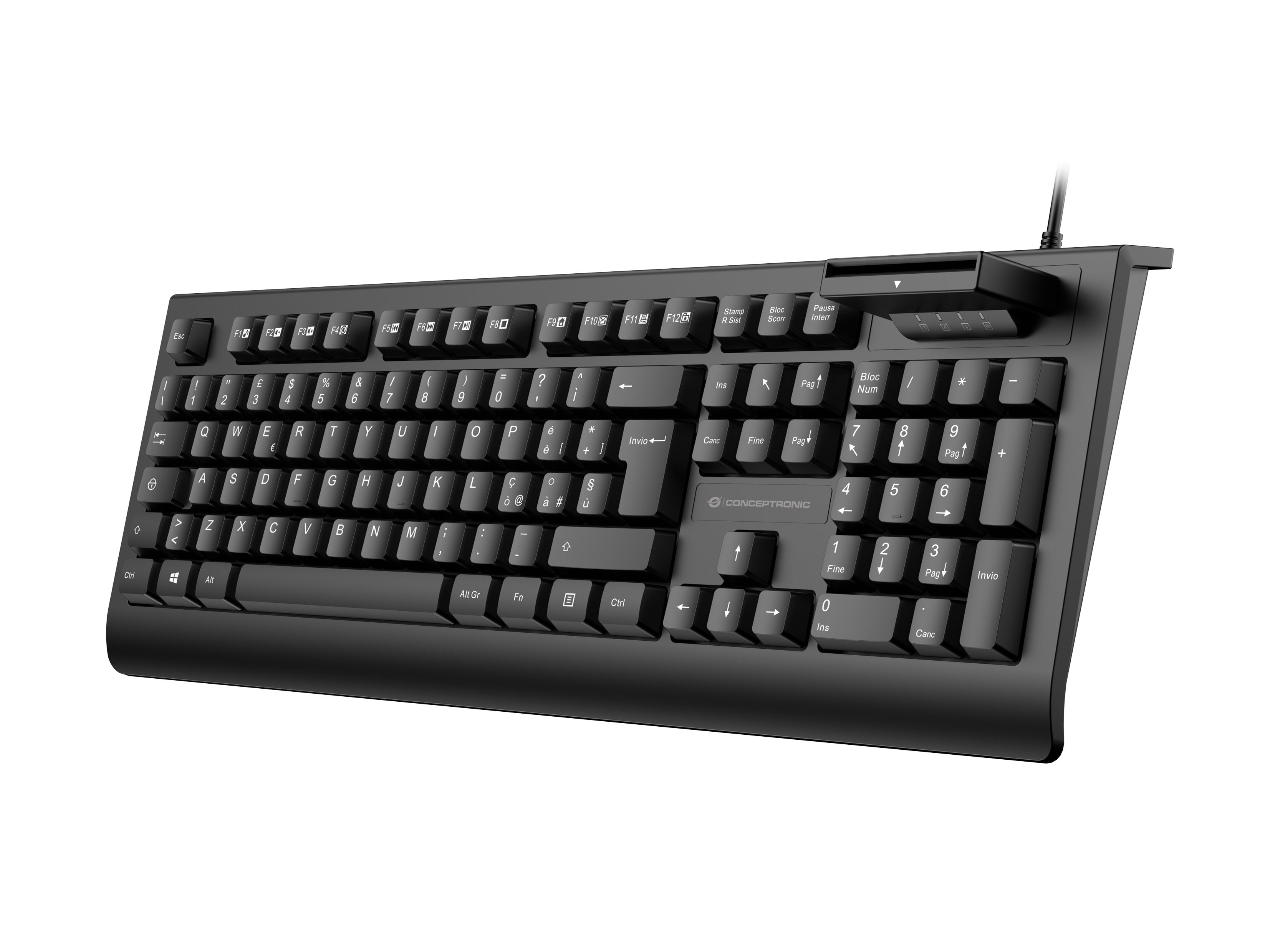 Conceptronic Usb Teclado +Smart Id-Kartenleser Layout It Sw
